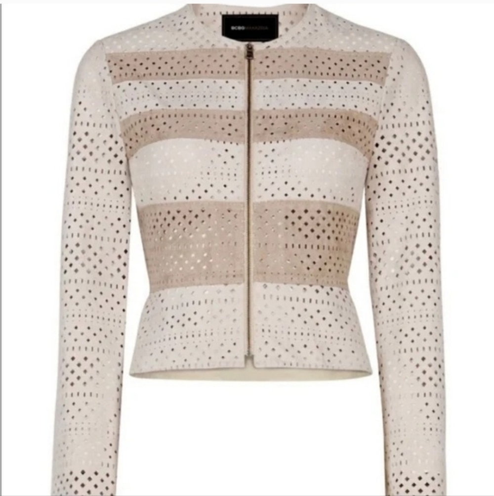 Elegant Beige and Cream Women's Jacket